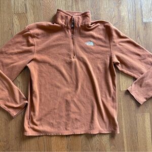 The North Face Men's Rust Quarter Zip Sweater